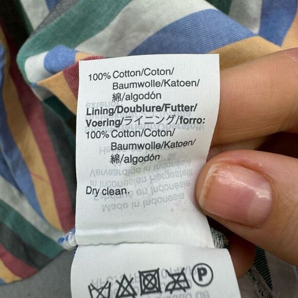 Madewell Square-Neck Mini Dress in Festival Stripe Size S - Picture 8 of 11